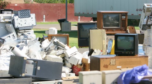 Professional team members of Sam Trash Solutions at work